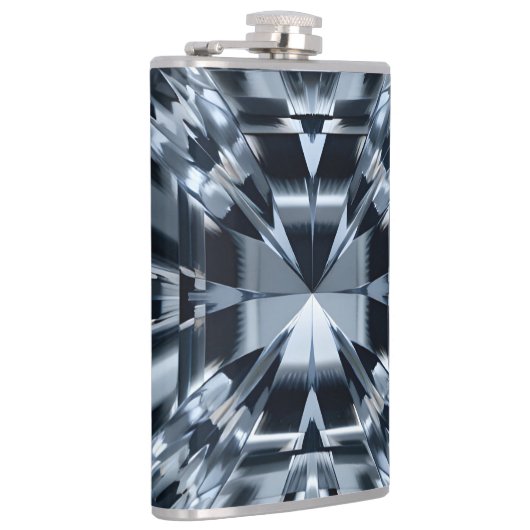 Asscher-Cut Diamond Macro - Spiegelhalle Flachmann (Rechts)