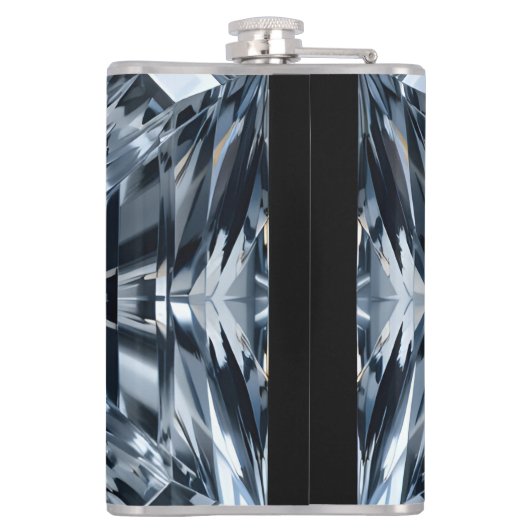 Asscher-Cut Diamond Macro - Spiegelhalle Flachmann (Rückseite)