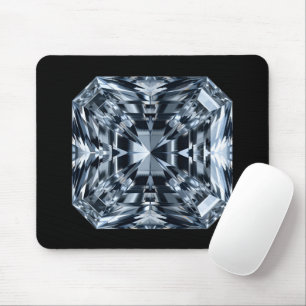 Asscher-Cut Diamond Macro - Spiegelhalle Mousepad
