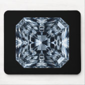 Asscher-Cut Diamond Macro - Spiegelhalle Mousepad (Vorne)