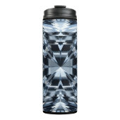 Asscher-Cut Diamond Macro - Spiegelhalle Thermosbecher (Vorderseite)