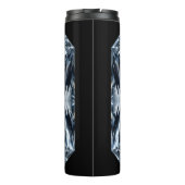 Asscher-Cut Diamond Macro - Spiegelhalle Thermosbecher (Rückseite)