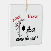 Asse oberhalb des Erholung-Namens n Datum Keramikornament (Rechts)