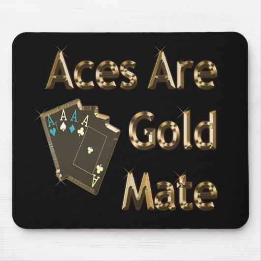 Asse sind Gold-Mate, Mousepad (Vorne)