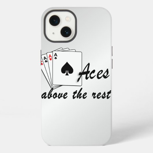 Asse über dem Rest Silber iPhone Hülle (Rückseite)