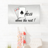 Asse über dem Silber der Erholung Banner (Insitu)