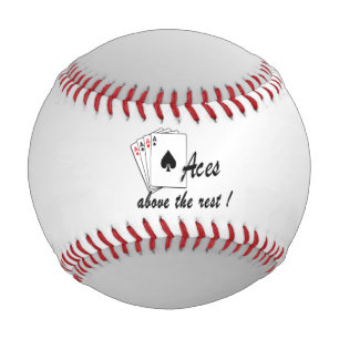 Asse über dem Silber der Erholung Baseball