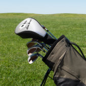 Asse über dem Silber der Erholung Golf Headcover (In SItu)