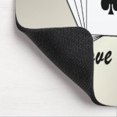 Asse über der Erholung Gold Mousepad (Ecke)