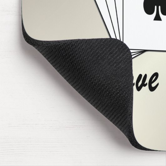 Asse über der Erholung Gold Mousepad (Ecke)