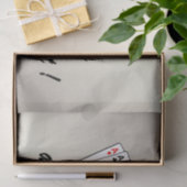 Asse über der Erholung Gold Seidenpapier (Geschenk)
