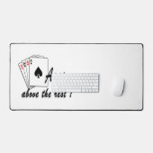 Asse über der Erholung Schreibtischunterlage (Tastatur & Maus)