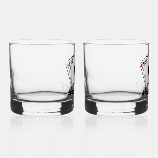 Asse über der Erholung Whiskyglas (Rechts)