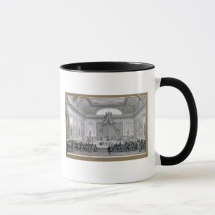 Assemblee DES-angesehene Personen saßen vorbei Tasse