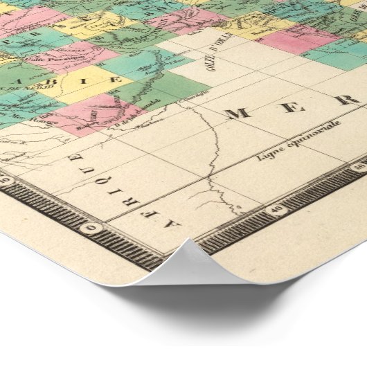 Assembly Map of Asia Poster (Ecke)