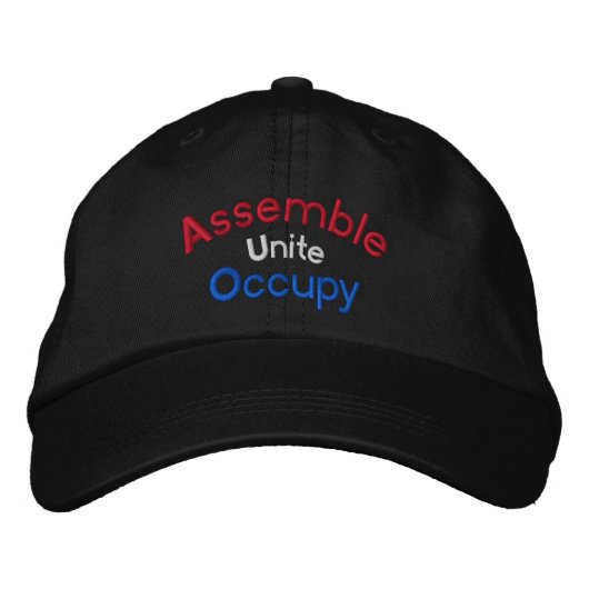 Assememble Occupy bestickte Cap Bestickte Kappe (Vorderseite)