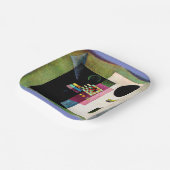 Asserting, abstract painting by Kandinsky, Pappteller (Gewinkelt)