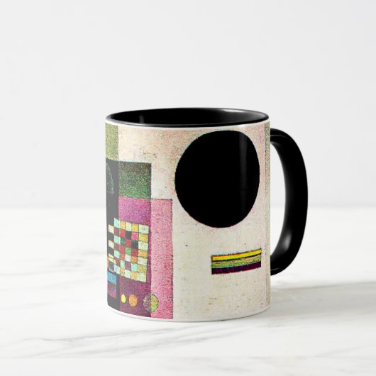 Asserting, abstract painting by Kandinsky, Tasse (VorderseiteRechts)
