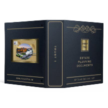 AssetPro Anwesen Planning Binder - Trust, Navy Blu