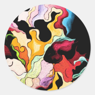 Assiah Runder Aufkleber