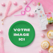 Assiette jtable - Votre image ici - personnalisée Pappteller (Party)