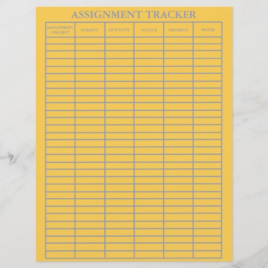 Assignment Tracker for Students Practice Stylish (Vorderseite)