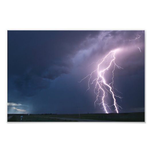Assiniboia SK Lightning Bolt Fotodruck (Vorne)