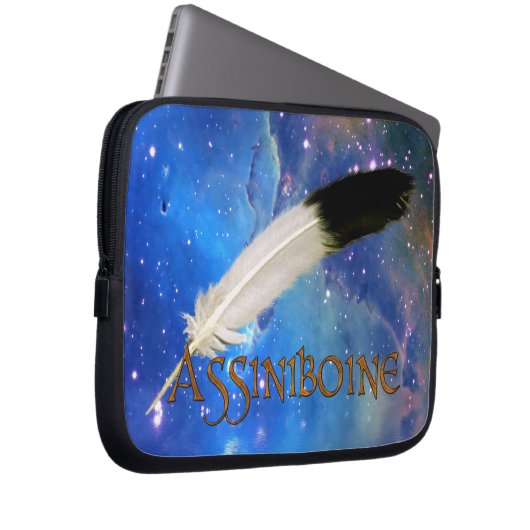 ASSINIBOINE Nation & Feather Space Laptop-Sieb Laptopschutzhülle (Vorne Rechts)