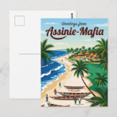 Assinie-Mafia Beach Elfenbeinküste Postkarte (Vorne/Hinten)