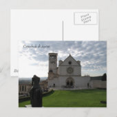 Assisi Cathedral Postkarte (Vorne/Hinten)