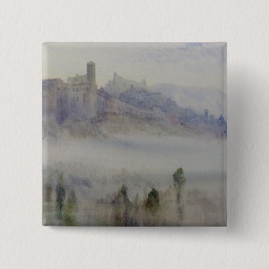 Assisi, früher Morgen Button (Vorderseite)