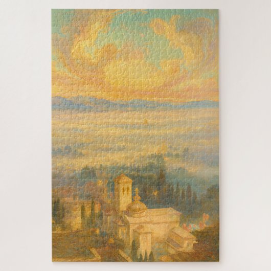 Assisi Italien Horizont Segen Rokoko-Kunstpuzzle Puzzle (Vertikal)