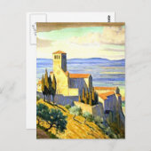 Assisi, Italien - Kunstmalerei Postkarte (Vorne/Hinten)