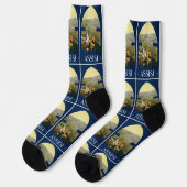 Assisi Italien Socken (Linkes Detail)