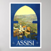 Assisi Italien Vintag Poster (Vorne)