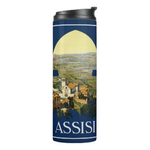 Assisi Italien Vintage-Reisebecher Thermosbecher