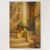 Assisi Italy Cat Rococo Style Fine Art Puzzle (Vertikal)