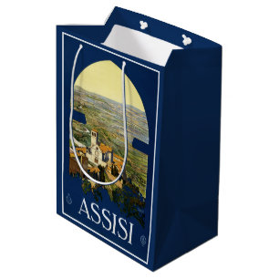 Assisi Italy Vintage Reisetaschen Mittlere Geschenktüte