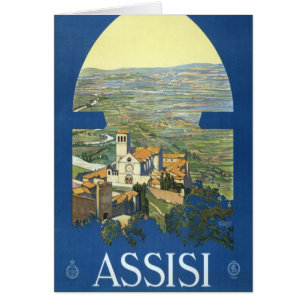 Assisi Italy Vintage Travel Art Collection
