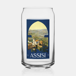 Assisi Italy Vintage Travel Dosenglas