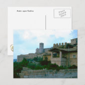 Assisi, obere Basilica Postkarte (Vorne/Hinten)