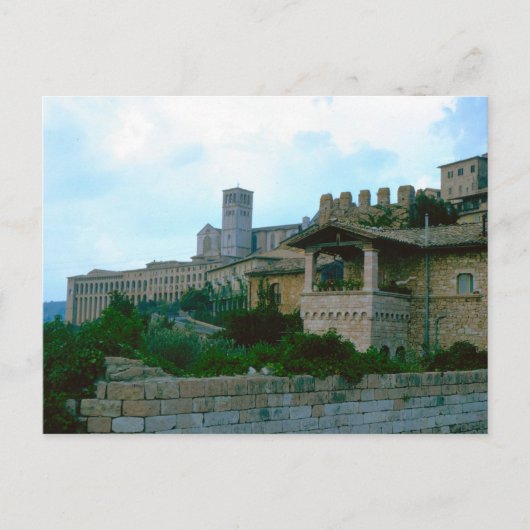 Assisi, obere Basilica Postkarte (Vorderseite)