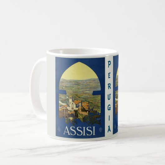 Assisi Perugia Italien Kaffeetasse (Vorderseite Links)