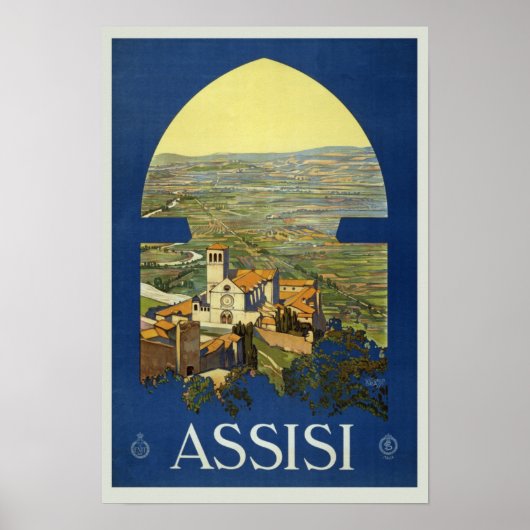 Assisi Perugia Italien Poster (Vorne)