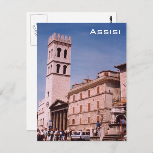 Assisi Postkarte (Vorne/Hinten)