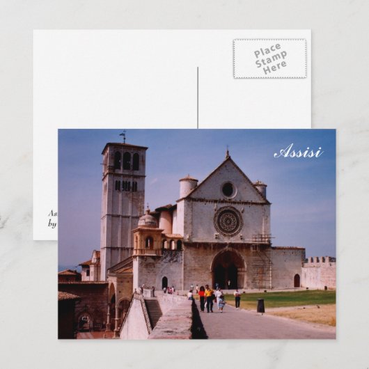 Assisi Postkarte (Vorne/Hinten)