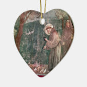 Assisi, St Francis und die Vögel Keramikornament (Links)