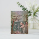 Assisi, St. Francis und Vögel Postkarte (Stehend Vorderseite)