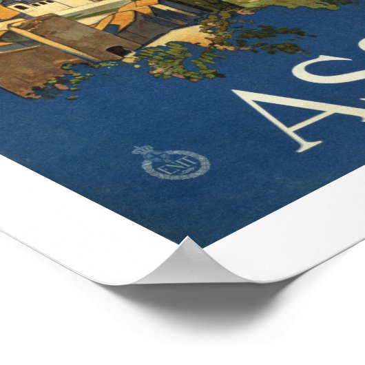 Assisi Travel Poster (Ecke)