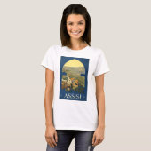 Assisi Travel Poster T-Shirt (Vorne ganz)